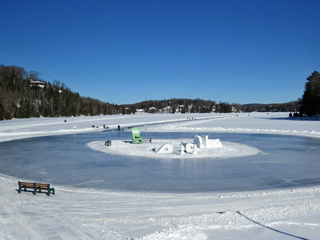 Patinoire du lac Masson