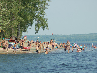 Plage de l'Île Saint-Quentin - Mauricie