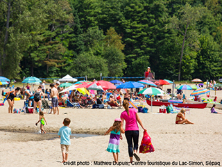 Plage du Centre touristique du Lac-Simon