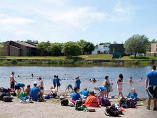 Plage du parc des îles de Matane
