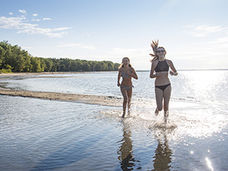 Plage du parc national d'Oka