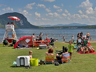 Plage du lac Lyster