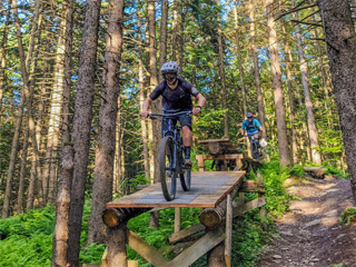 Vélo de montagne au Mont Sutton