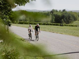 Vélo sur route et sur gravier dans Brome-Missisquoi