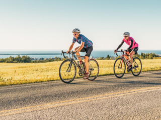 Voyager à vélo au Bas-Saint-Laurent