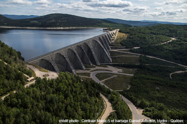 Centrale Manic-5 et barrage Daniel-Johnson