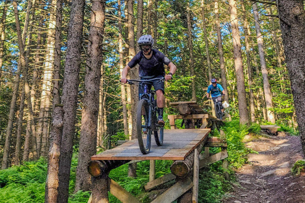 Vélo de montagne au Mont Sutton