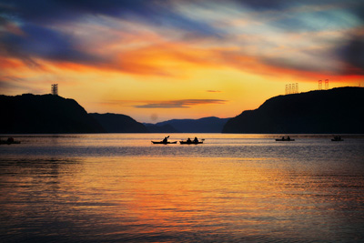 Kayak de mer sur la Saguenay