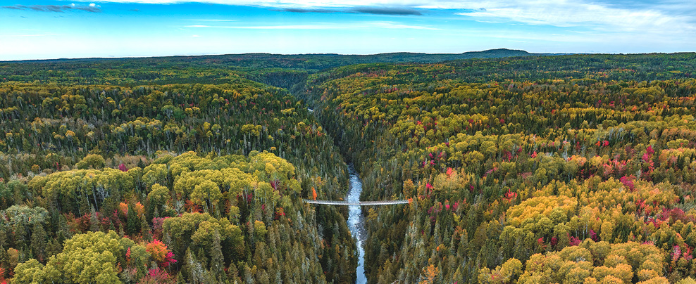 Vue aérienne du Canyon des Portes de l’Enfer