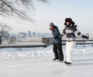 Patinoire au parc Jean-Drapeau de Montréal