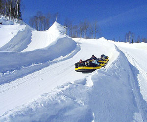 glissade sur tube au Québec