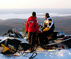 Belles vues en motoneige au Québec