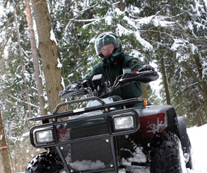 Le quad hivernal au Québec