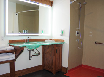 salle de bain Le Baluchon, Éco-villégiature