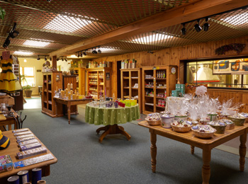 Boutique Nectarium à la Miellerie Lune de Miel.
