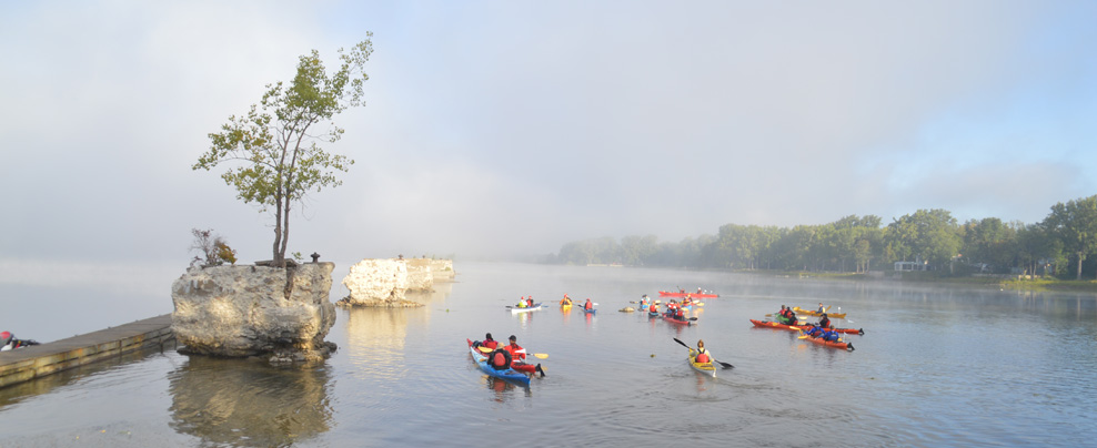 Kayak au Canal-de-Sainte-Anne-de-Bellevue