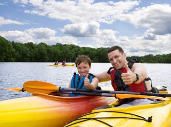 J’ai descendu une rivière en kayak!