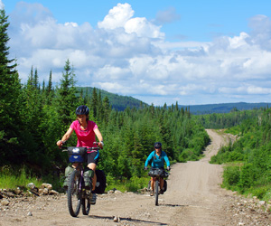 Vélo de montagne dans la Jacques-Cartier