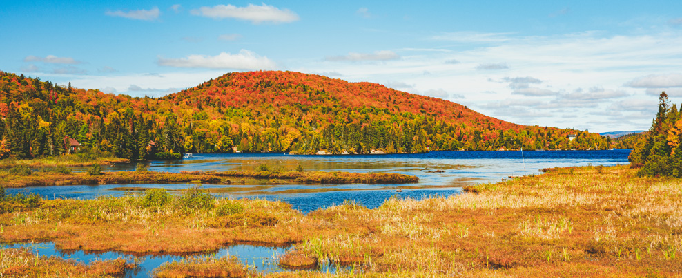 Paysage d’automne dans Lanaudière