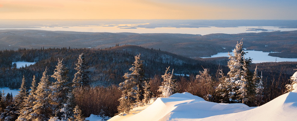 Paysage d’hiver dans les Laurentides