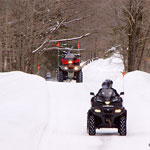Les plaisirs du quad en hiver